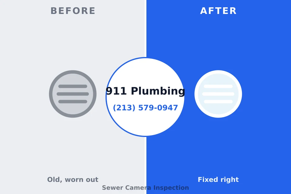 Before and after: plumbing repair Wesleyville, PA